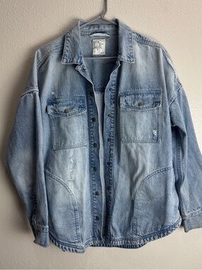 Offline By Aerie Denim Shirt Jacket Size Small